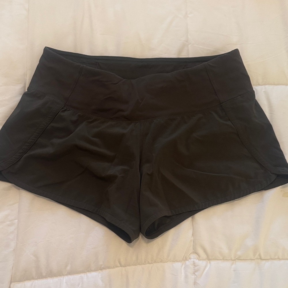 Lululemon Dark Green Speed Up Shorts 2.5”